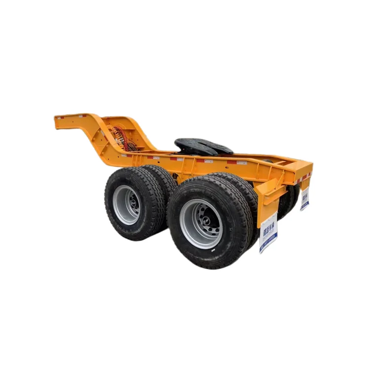 China Factory Heavy Duty Full Cargo Trailer High Strength Full Thickness Drop Deck Semi Trailer for Sale in Mongolia