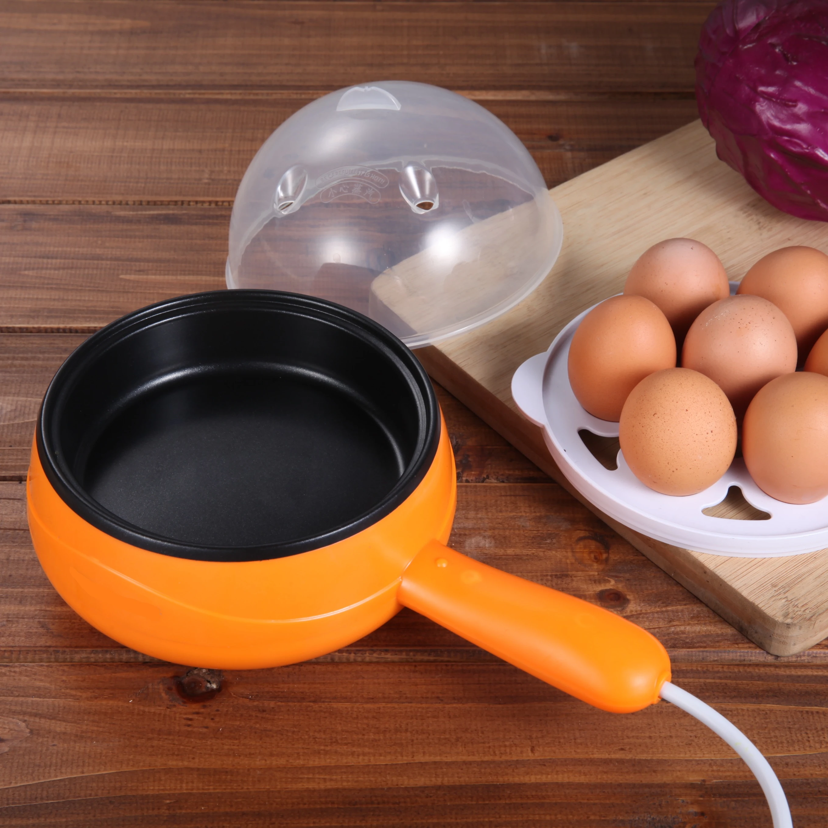 egg-boiler mini multi cooker non stick coating egg cooker food steamer pancake mini fry pan electric egg cooker