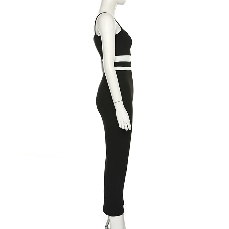 
KEYIDI 2021 new open back tube top strap two-piece skirt suit 