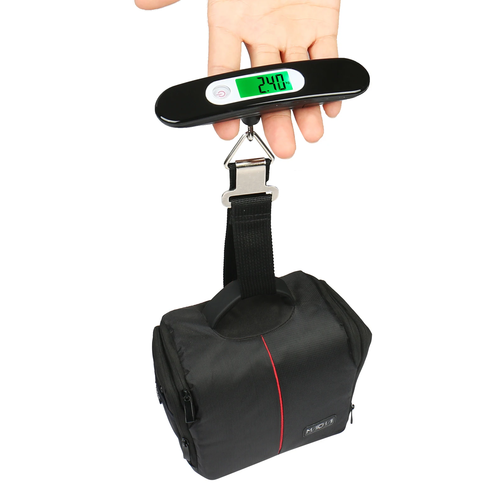 50kg Digital Weight Machine Portable Handheld Hanging Travel Luggage Scale