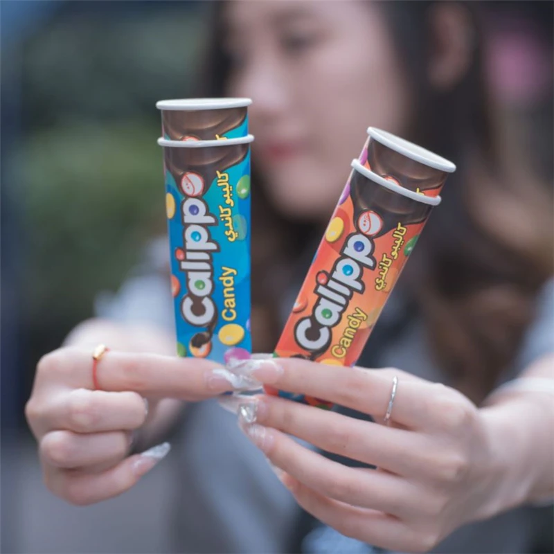 Custom design calippo tubes squeeze paper cup Ice lolly tube