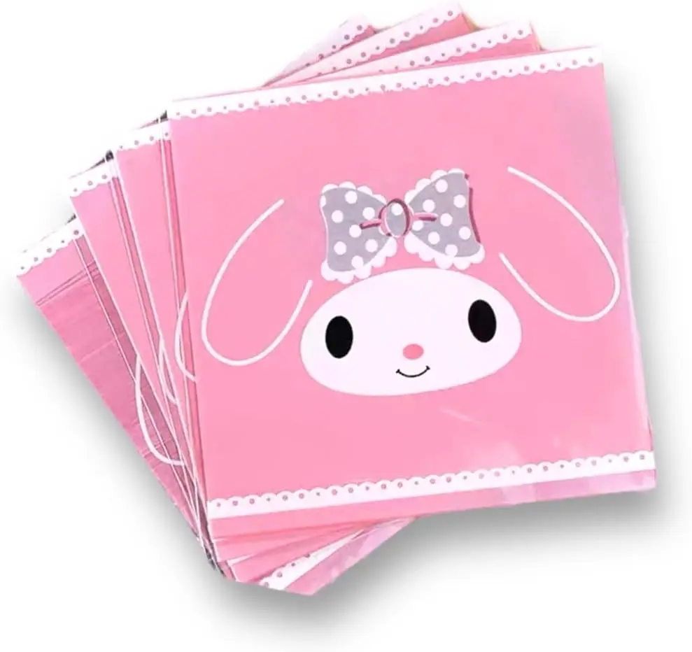 Kitty Cookie Bag homemade Pink Self Sealing Cute Bubble Gum Candy Pouch Cellophane Packaging Bags