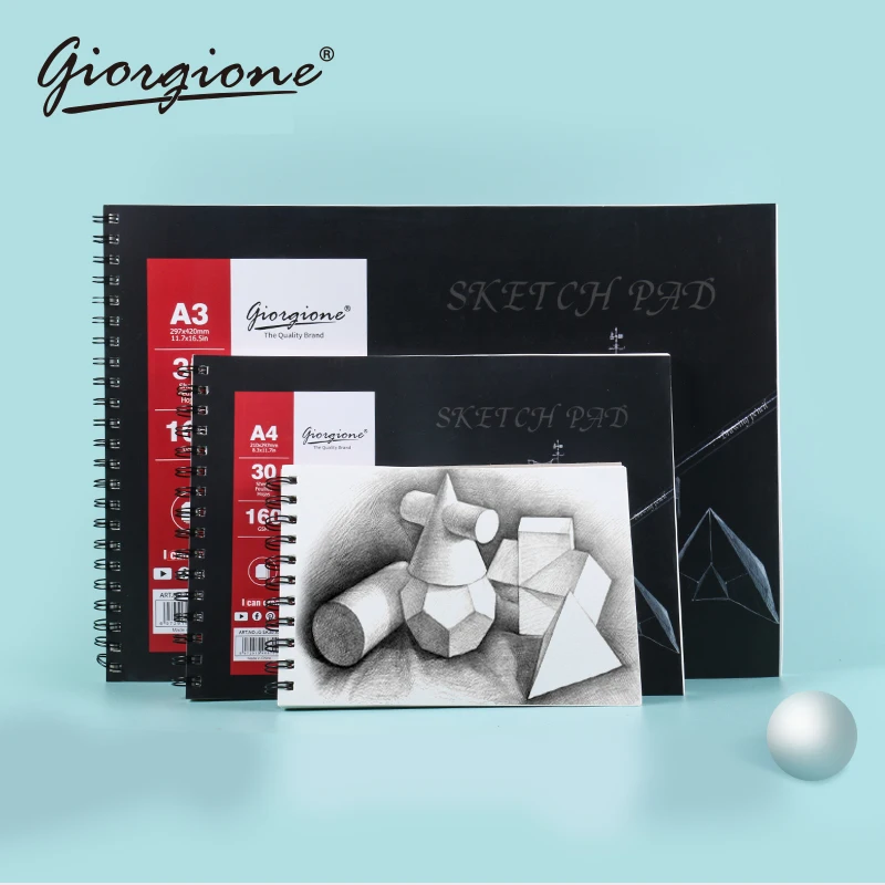 Giorgione Factory 30 Sheets Artist Painting Sketch Pad Drawing 160gsm A3 A4 A5 Size Sketch Book Drawing Paper Sketch Paper