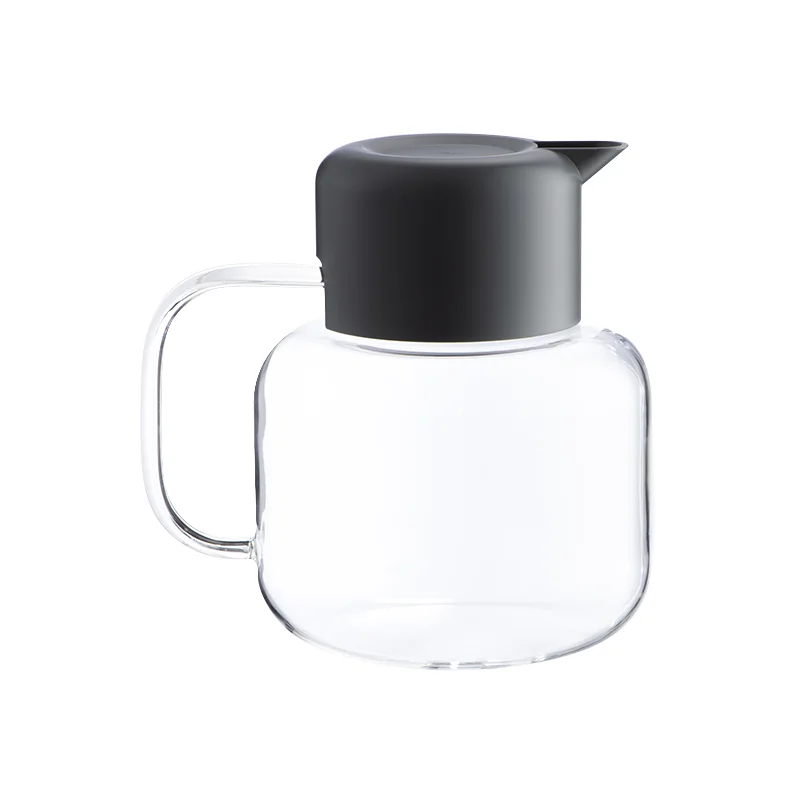 Glass Pitcher with Lid and Spout with Handle Glass Water Jug