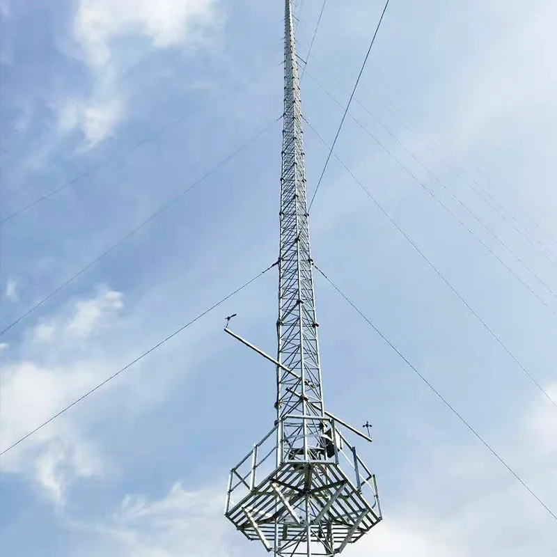 20m High Quality Guy Wire Steel Tubular Communication Telecom Guyed Tower