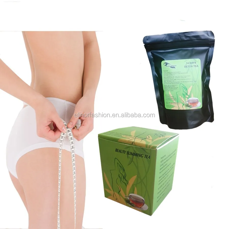 Customized flat tummy fat burner detox slimming tea