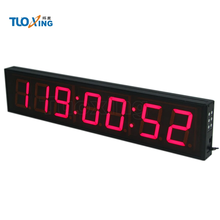 Hot sale Blue 4 inch 7 digits 1000 hours countdown days led coutndown timer