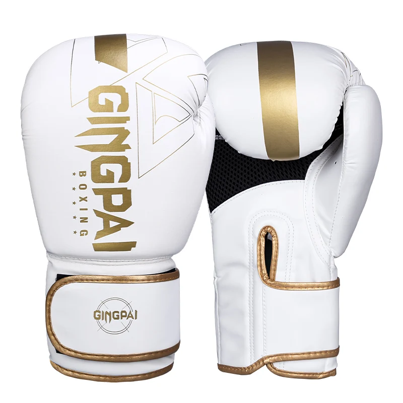 8/10/12/14oz Boxing Gloves PU Leather Muay Thai MMA Profession Kickboxing Adults Sandbag Training Gloves Equipment