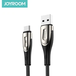 Joyroom S-M411 zinc alloy led data cable micro usb cable type c fast charging cable charger 3m 2m 1m