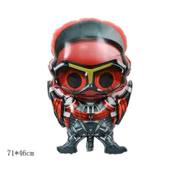 Marvel Captain America Spiderman Hulk Iron Man Cartoon Foil Balloons Baby Shower boy Birthday Party Decor Kids Gift