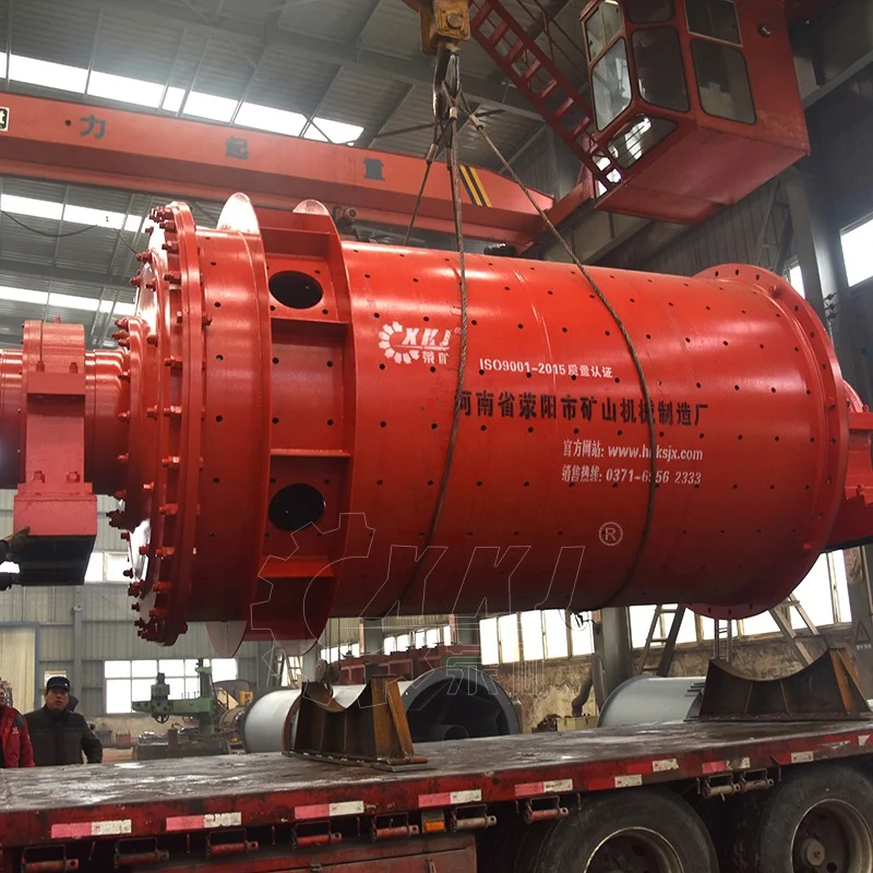 Horizontal ball mill for silica sand, gypsum, minerals Continuous ball mill