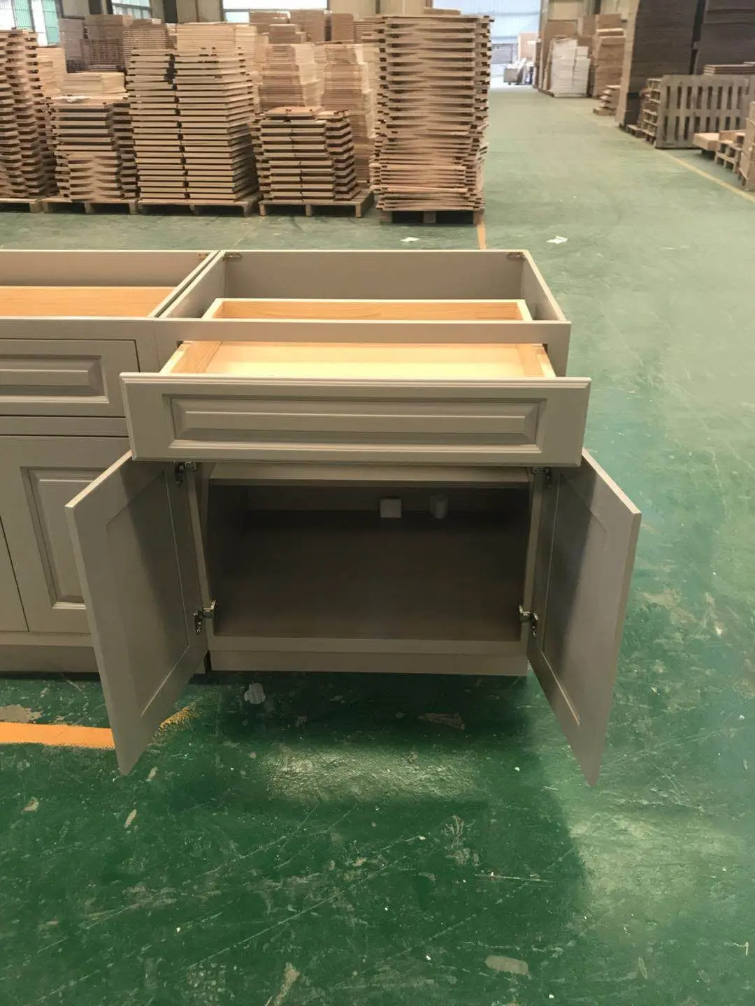 American Kitchen Cabinet Modern Wooden Kitchen Furniture RTA 30 Double Bathroom Vanity Units With Sink