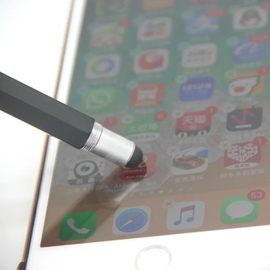 2 in 1 branded metal touch pen tablet Meko stylus pen custom logo for ipad iphone made in China