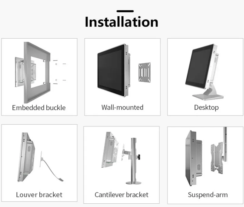 10.1 Inch Rugged Touch Screen Panel Display 7mm bezel waterproof shockproof lcd industrial monitor For Heavy Duty Applications
