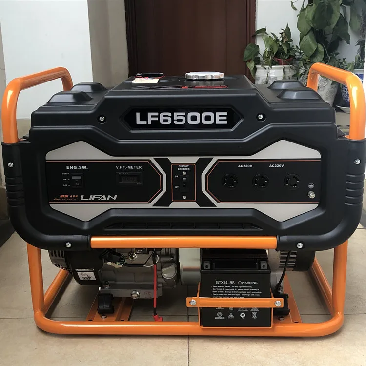 Power Generator Portable Household Electric Start 5kw Gasoline Generators for Home