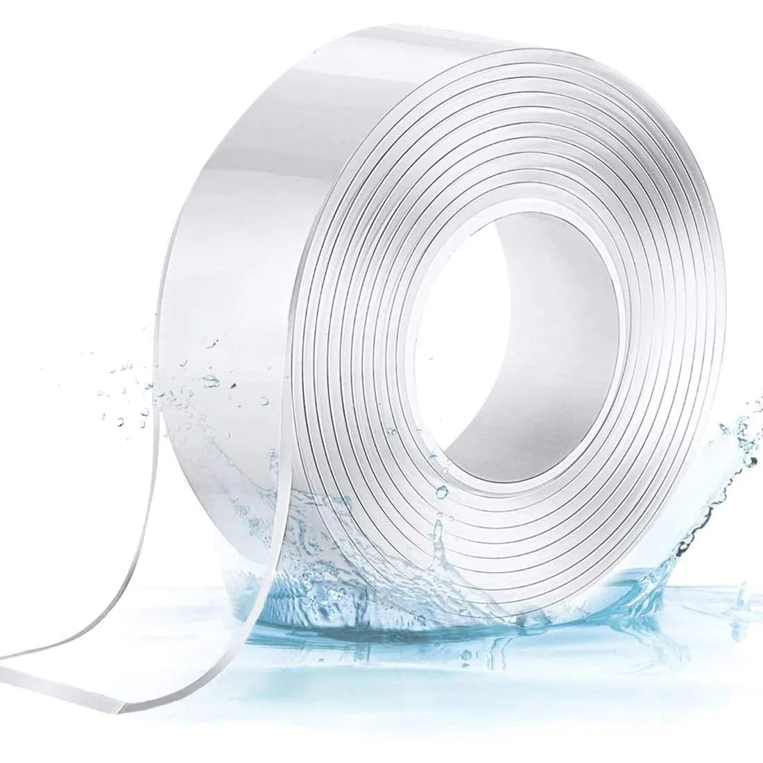 Nano Grip Clear Waterproof Mounting Stickers Tape Transparent Reusable Double Sided Nano Gel Adhesive Tape