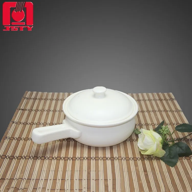 Single handle cheap mini cookware cheese milk ceramic clay cooking pot