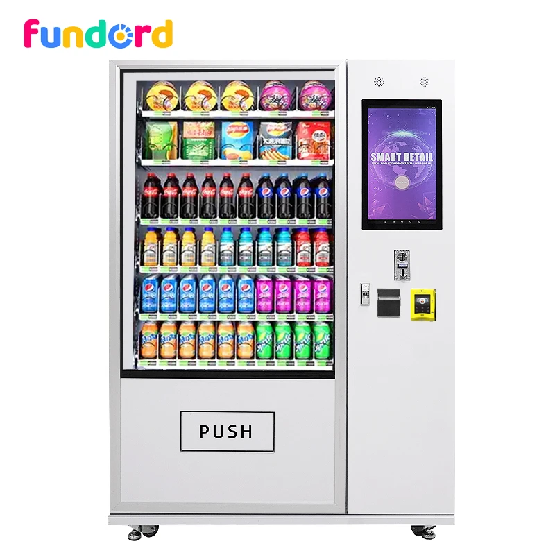 FUNDORD wholesale automatic electric refrigerated cold drink beverage vending machine