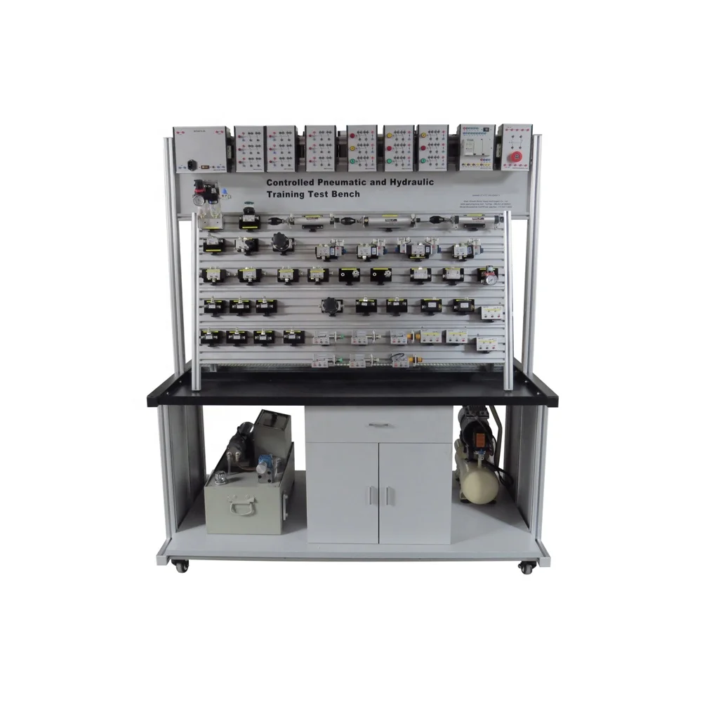 PLC Controlled Pneumatic and Hydraulic Training Workbench Educational Equipment Plc Controlled Training Equipment