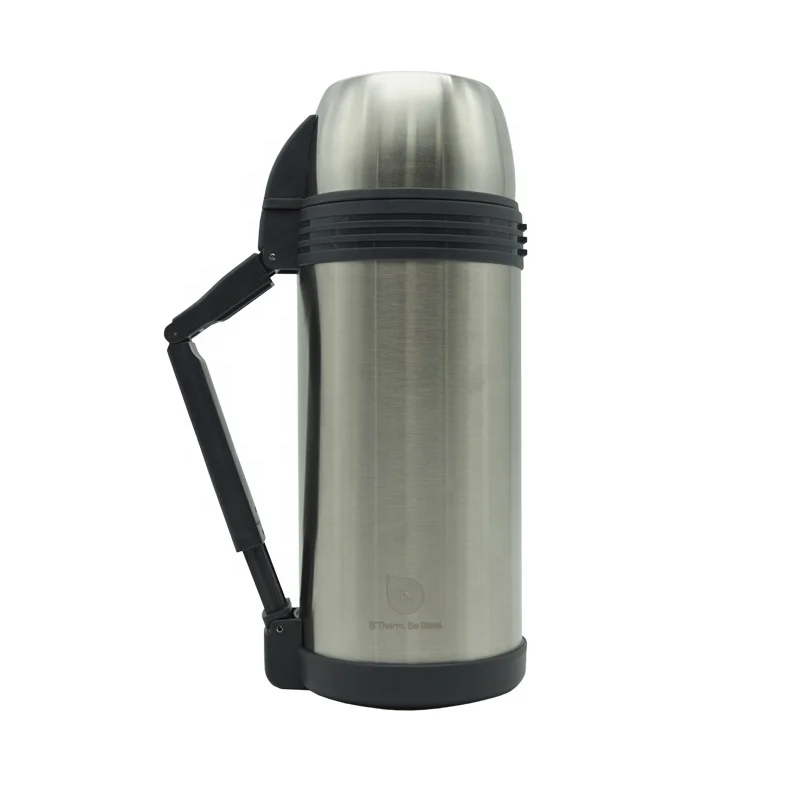 Stainless Steel Thermal Hot & Cold Vacuum Bullet Flask with carry handle