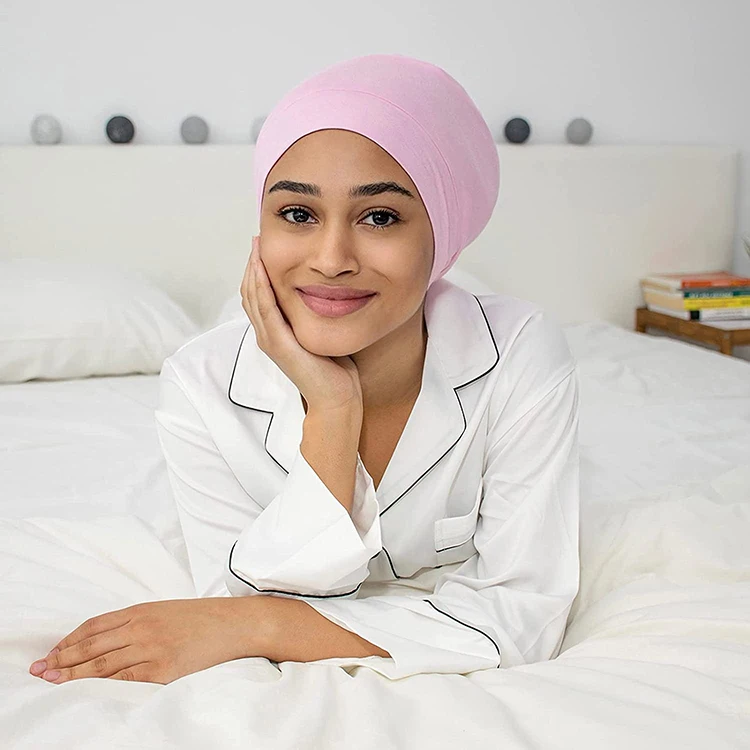 Silk Satin Bonnet Hair Cover SleepCap for Sleeping Beanie Hat Adjustable Stay On Headwear Lined NurseCap for Women and Men