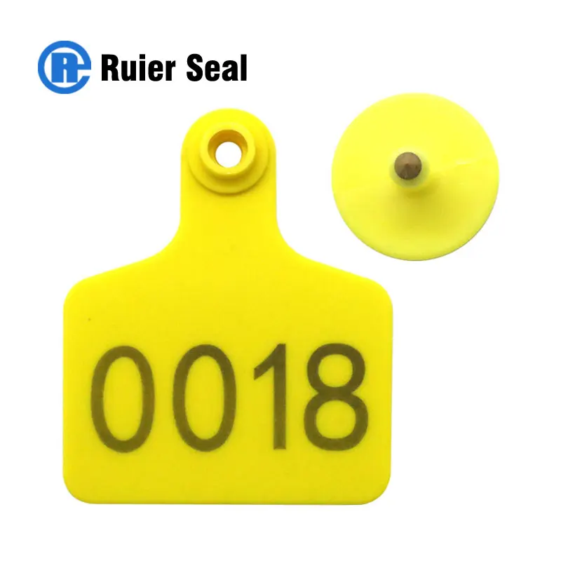 Ушные бирки для свиней Ruier REET014 из ТПУ животных
