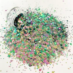 PET Polyester glitter Material and color shifting sequins for tumbler and cup