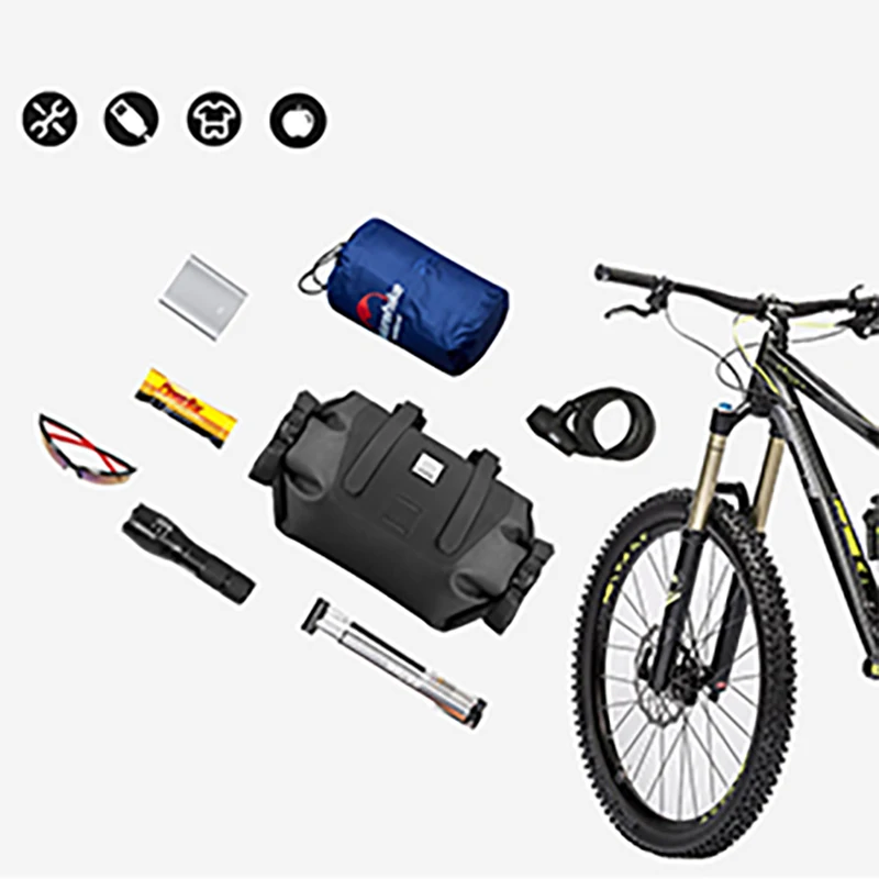 Bicycle Accessories Handlebar Bag Waterproof Package Bike Frame Rack Seat Pack Bike Bracket Front Bag