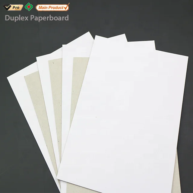 180g 230g 250g 300g 350g Coated Duplex Paper / Duplex Board Grey Back Wholesale