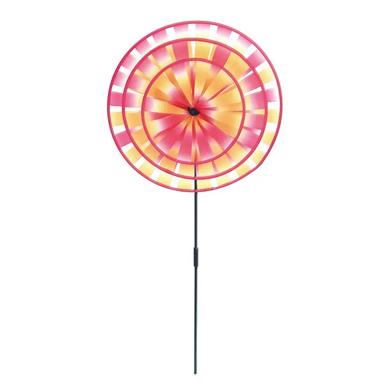 Тартальный детское мини ручной радуга ветряная мельница вертушка три раза Ветер