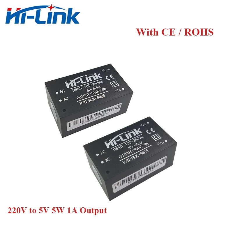 220V to 5V 1A 5W AC DC power Isolated module Low ripple HLK-5M05 Step down power supply