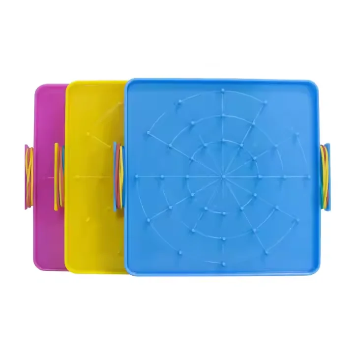 Pegboard 16cm Double-Sided Recognize Geometric Pegboard Demonstration Aids For Students  Board Auxiliary Teaching Aids Wholesale