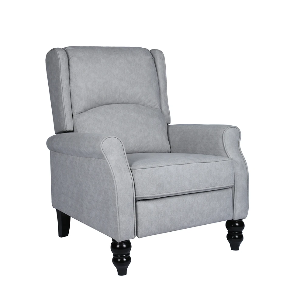 Кресло с откидывающейся спинкой, из ткани