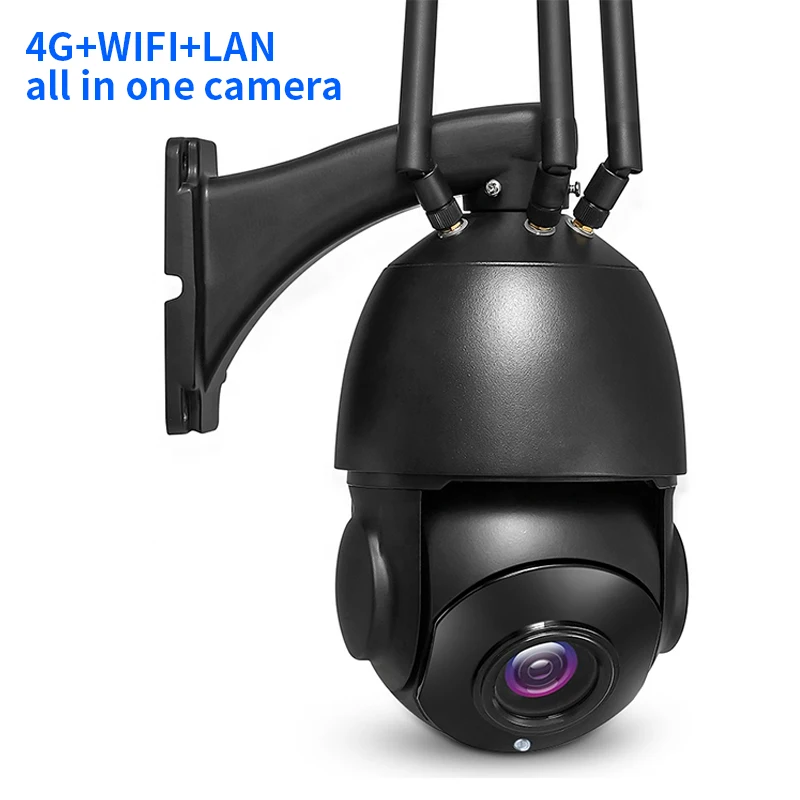 4G Wifi Lan все в одном Ptz камера видеонаблюдения 30-кратный зум 5 Мп Ip смарт-камера с автоматическим отслеживанием система камер