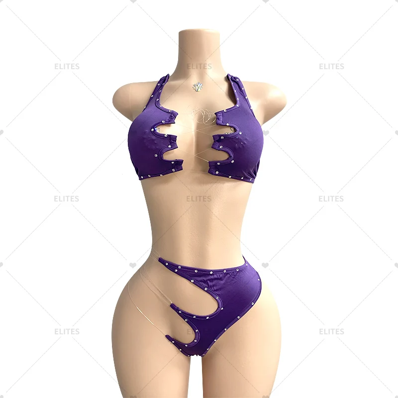 ELITES Wholesale Laser Reflective Dance Clothes Women Stripper Wear ClubWear