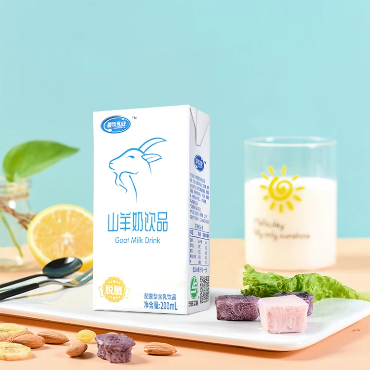 LISHI Hot Selling Good Tasty High Protein Calcium No Sheep Taint Goat Milk 80 Per Carton 200ml Goat Drink Milk