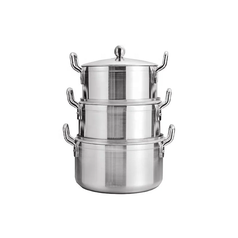 commercial hot sale aluminum alloy pots cooking pot soup stock pots
