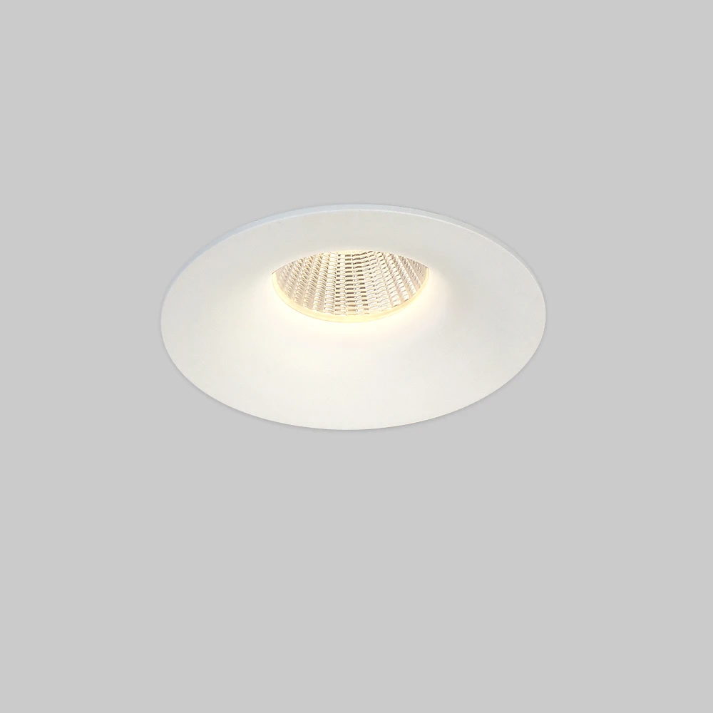 10W/12W Modern LED Downlight White IP54 Aluminium COB Chip Recessed Hotel Office Warehouse Residential Warm White 3000K 4000K