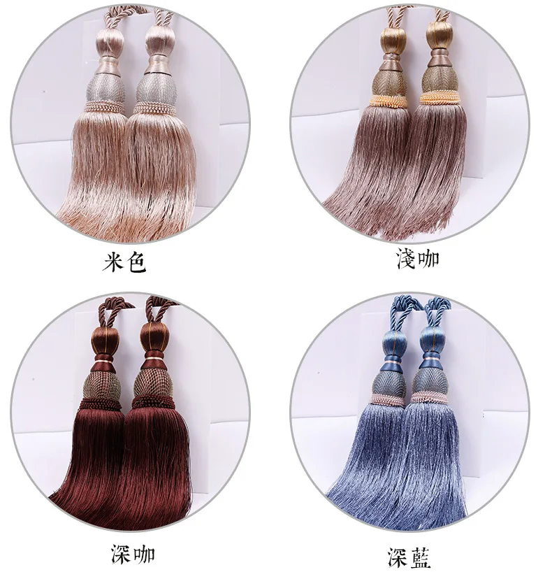 T-HH-A046 ручной занавес кисточкой подхваты для штор с кисточками и бахромой окантовкой; Туфли с кисточками для штор