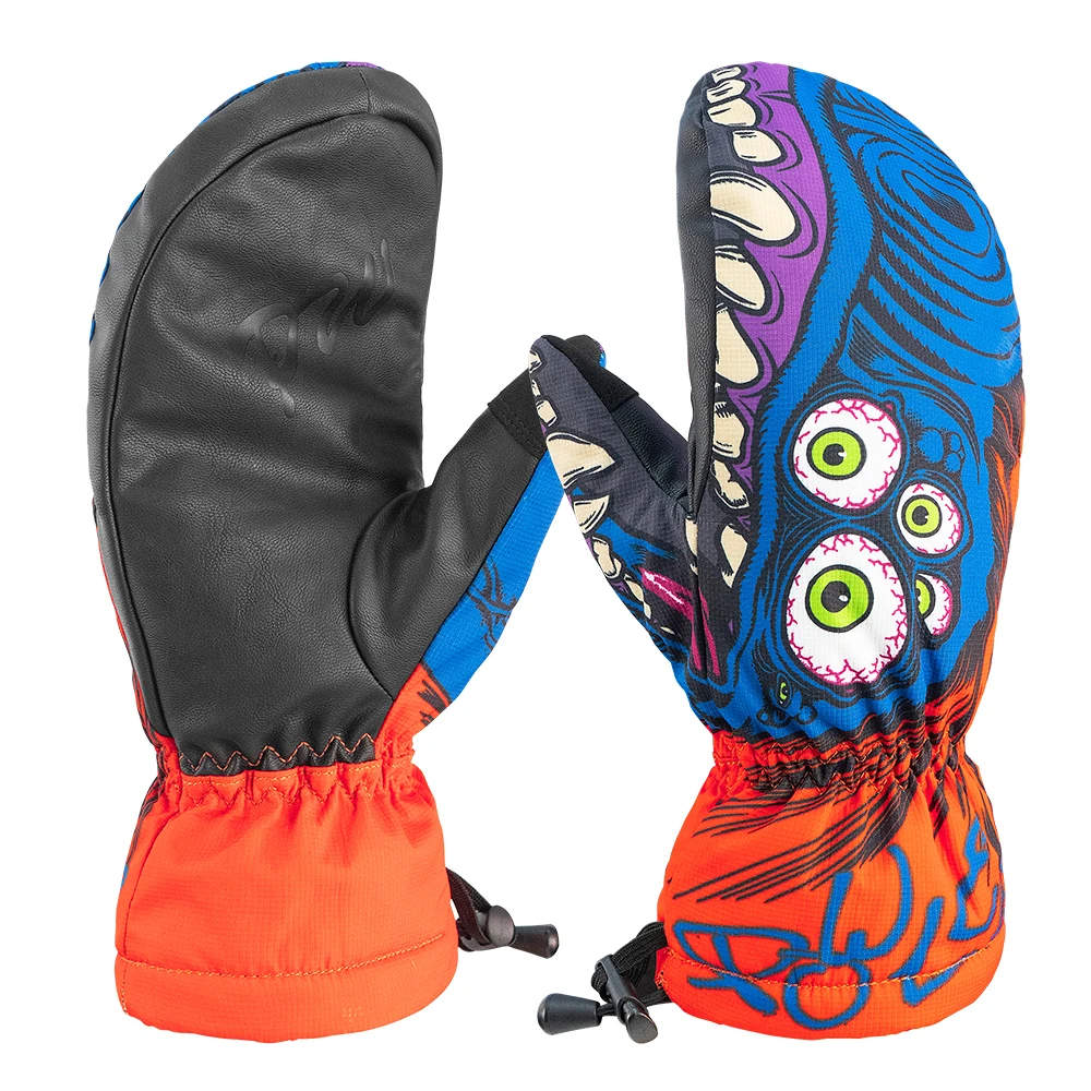 Hot Selling Waterproof Wind Resistant Winter Warm Thermal Men Women Snowboard Ski Gloves and Mittens with Custom Design Logo