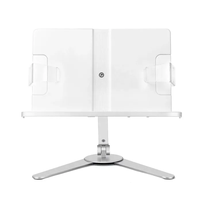 Portable Adjustable Magazine Document Holder Multi Use Aluminum Height Flexible Study Reading Book Stand For Desk Bed
