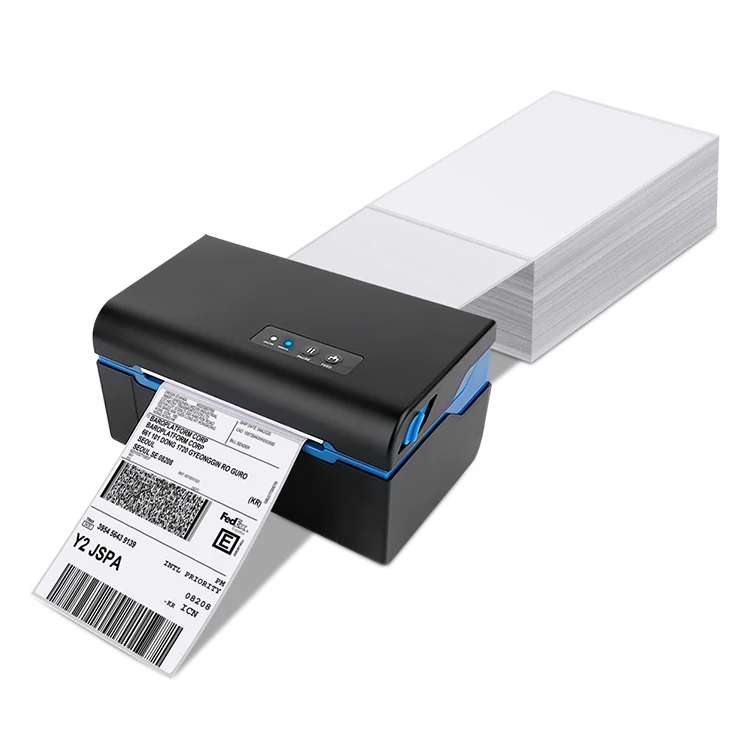 Adhesive Printer Paper 4*6 Fan Fold Direct Address Shipping Thermal Paper For Labels Printer Compatible Label Sticker