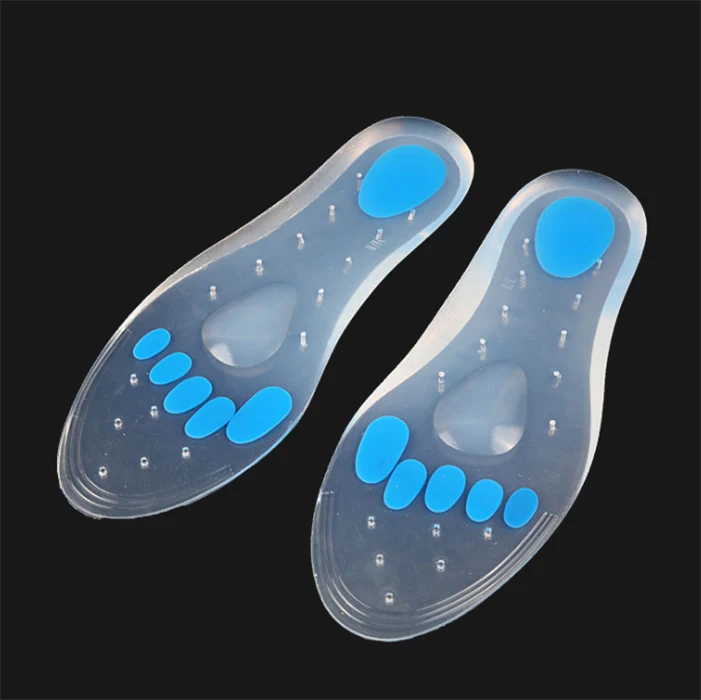 Massaging Silicone Insoles Magnetic Massage Foot Therapy Reflexology Pain Relief Gel Shoe Insoles For Weight Loss