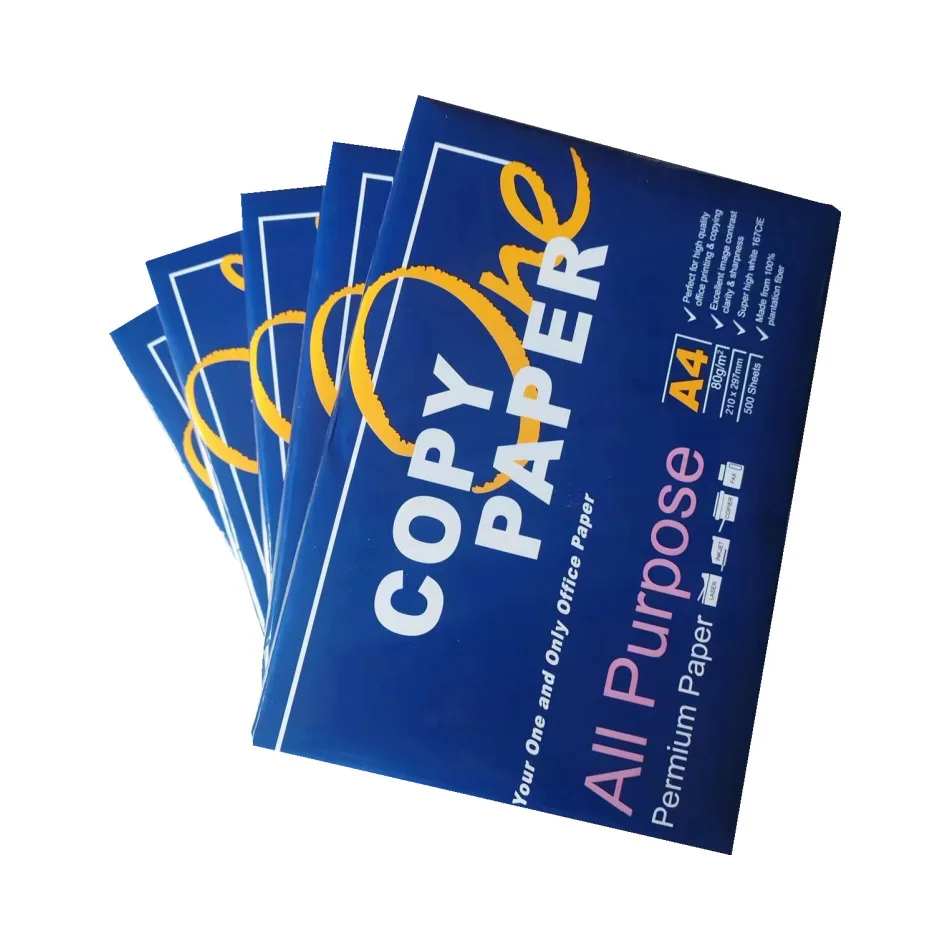 Factory directly sale Paper One 80 GSM 70 Gram Copy Paper / A4 Copy Paper 75gsm