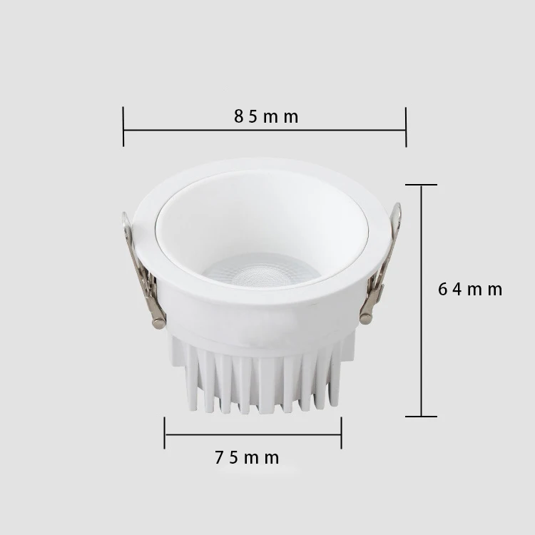 recessed 7w 10w 15w 20w 30w led cob downlight recessed led downlight high quality for project