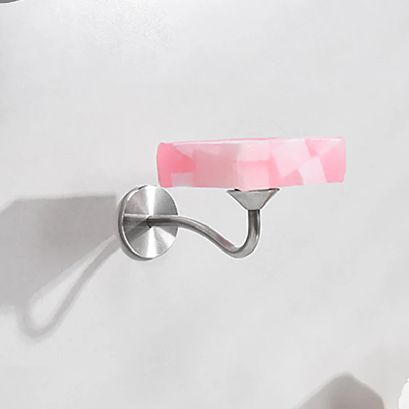 Adhesive Shower Wall Mount Magnetic Bathroom Soap Dishes Holders Wall Mounted Stainless Steel Cleaning Soap Storage With Magnet
