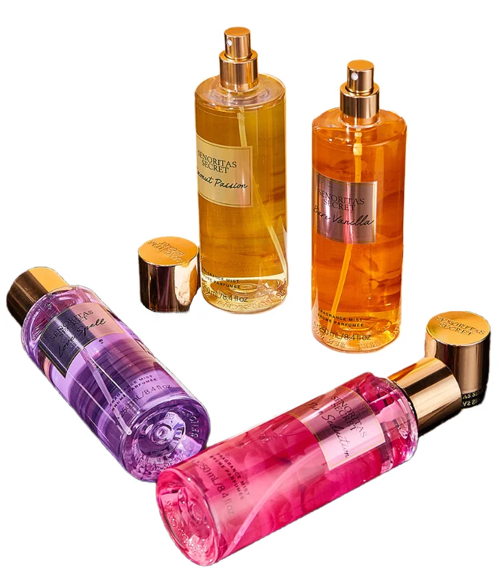 Designer Brand Luxury Lady Secret Scent Perfume Fragrance Long Lasting 250ML Victoria Body Spray Mist Vitoria Air Pendant Sexy