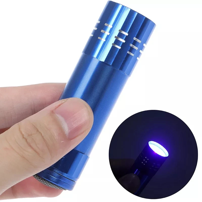 Nail Dryer sun wireless Mini 9 LED Lights Flashlight UV Lamp Portable Nail Gel Fast Drying Manicure Tool