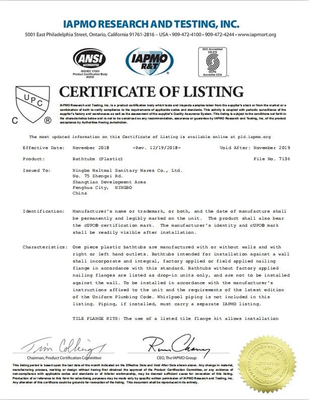 WTM-02502 Mini Acrylic Luxury Legs Vintage Bath Tub Clawfoot Tub Vertical Freestanding Bathtubs