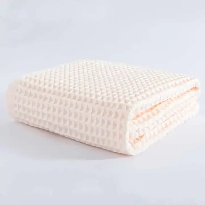 Baby bath towel 100% organic cotton baby blanket soft and breathable skin-friendly knitted baby blankets
